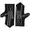Варежки Sacred Bones, черные с логотипом в Москве заказать по выгодной цене в кибермаркете AvroraStore