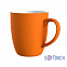 Кружка с покрытием soft touch, оранжевая с логотипом в Москве заказать по выгодной цене в кибермаркете AvroraStore