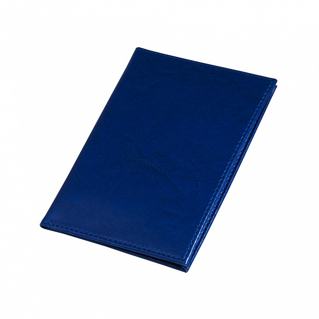Обложка для паспорта Birmingham, 100х140 мм, синий с логотипом в Москве заказать по выгодной цене в кибермаркете AvroraStore