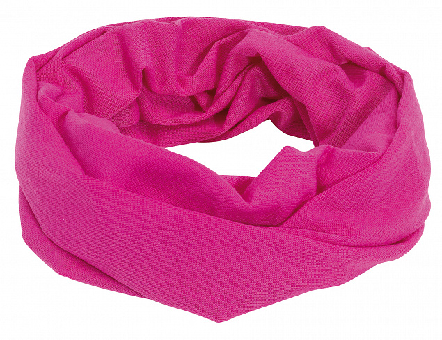 Многофункциональный шарф TRENDY, розовый с логотипом в Москве заказать по выгодной цене в кибермаркете AvroraStore