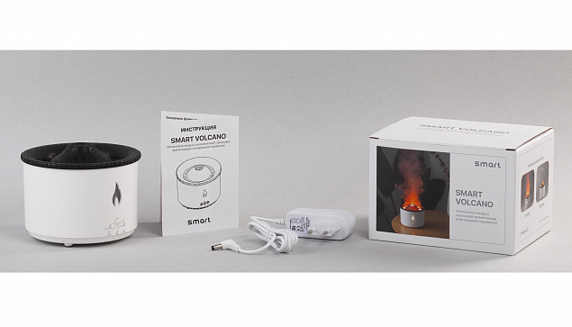 Увлажнитель воздуха "Smart Volcano"с пультом ДУ,  функцией ароматерапии и интерьерной подсветкой с логотипом в Москве заказать по выгодной цене в кибермаркете AvroraStore