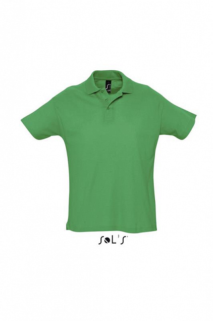 Джемпер (рубашка-поло) SUMMER II мужская,Ярко-зелёный L с логотипом в Москве заказать по выгодной цене в кибермаркете AvroraStore