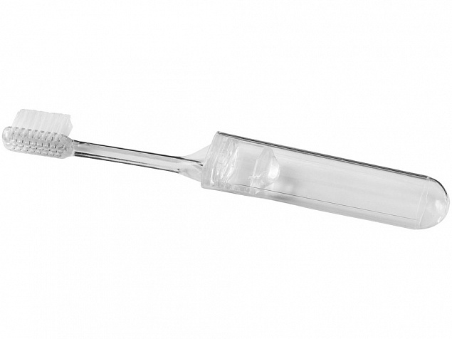 Зубная щетка Trott дорожная, прозрачный с логотипом в Москве заказать по выгодной цене в кибермаркете AvroraStore