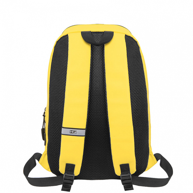 Рюкзак "Go", жёлтый, 41 х 29 х15,5 см, 100%  полиуретан с логотипом в Москве заказать по выгодной цене в кибермаркете AvroraStore
