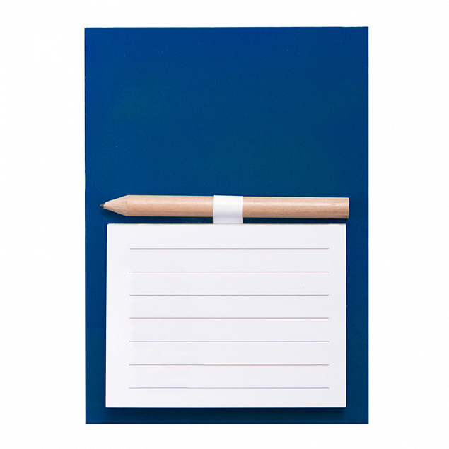 Блокнот с магнитом YAKARI, 40 листов, карандаш в комплекте, синий, картон с логотипом в Москве заказать по выгодной цене в кибермаркете AvroraStore