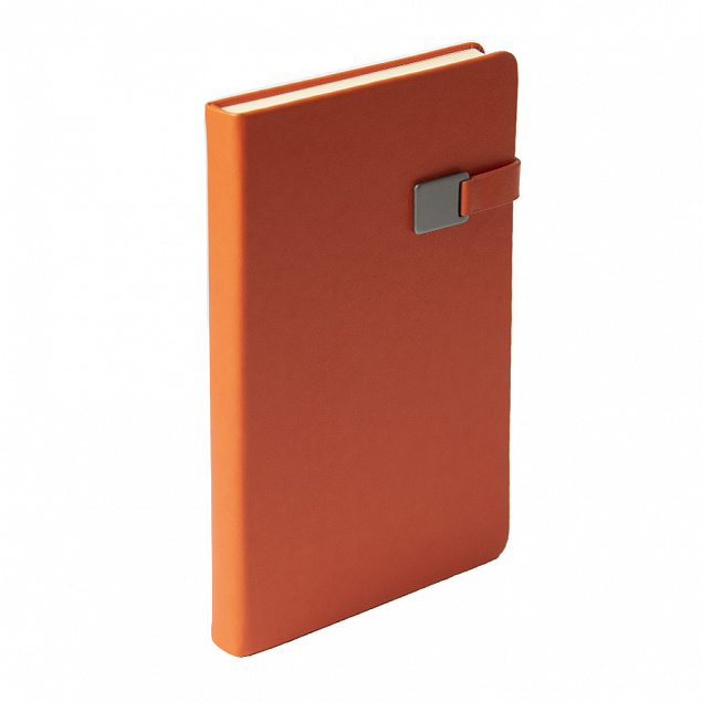 Ежедневник недатированный Spirit , А5, оранжевый, кремовый блок с логотипом в Москве заказать по выгодной цене в кибермаркете AvroraStore