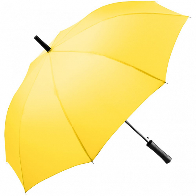 Зонт-трость Lanzer, желтый с логотипом в Москве заказать по выгодной цене в кибермаркете AvroraStore