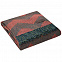 Плед Zig Zag, красный с коричневым с логотипом в Москве заказать по выгодной цене в кибермаркете AvroraStore