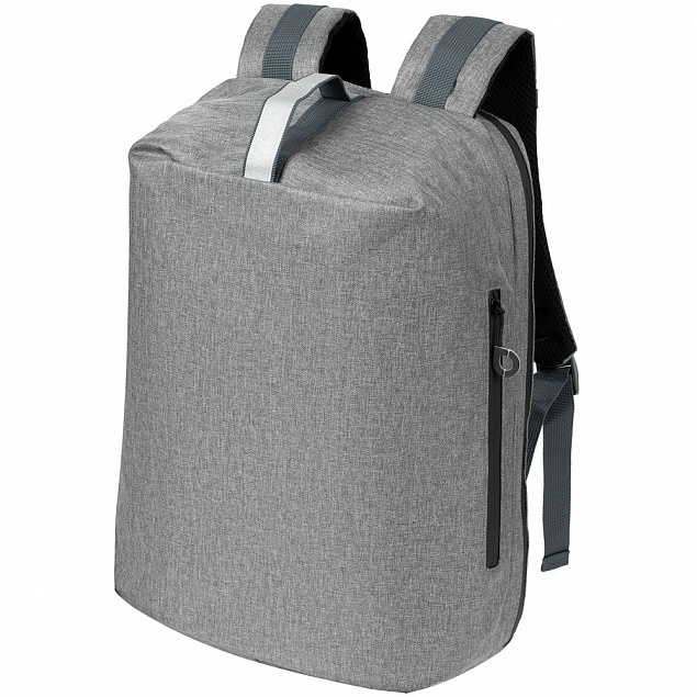 Рюкзак для ноутбука Burst Tweed, серый с логотипом в Москве заказать по выгодной цене в кибермаркете AvroraStore