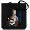 Холщовая сумка «Дама с тигром», черная с логотипом в Москве заказать по выгодной цене в кибермаркете AvroraStore