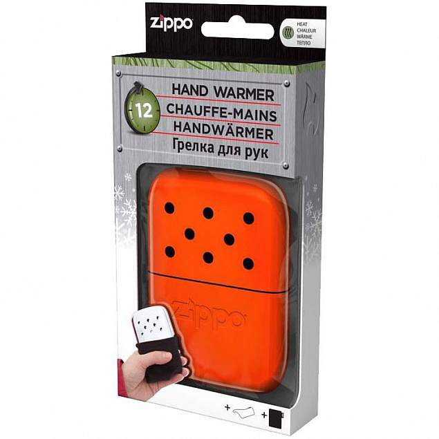 Каталитическая грелка для рук Zippo, оранжевая с логотипом в Москве заказать по выгодной цене в кибермаркете AvroraStore
