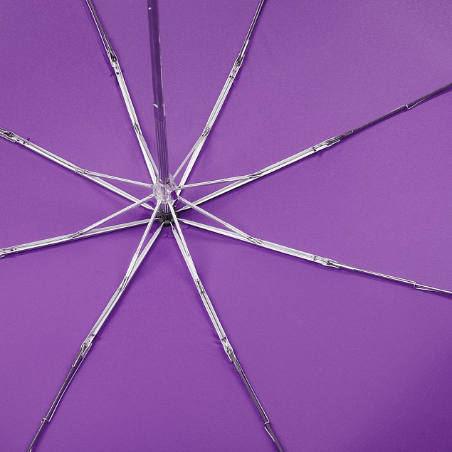 Зонт складной Floyd с кольцом, фиолетовый с логотипом в Москве заказать по выгодной цене в кибермаркете AvroraStore