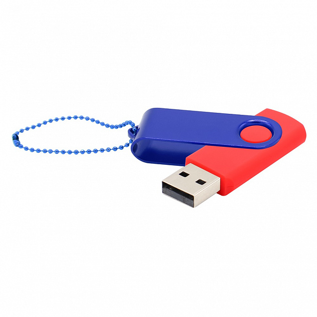 Флешка Designer To Go 2.0 USB 16Gb, красный/синий с логотипом в Москве заказать по выгодной цене в кибермаркете AvroraStore