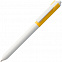 Ручка шариковая Hint Special, белая с желтым с логотипом в Москве заказать по выгодной цене в кибермаркете AvroraStore