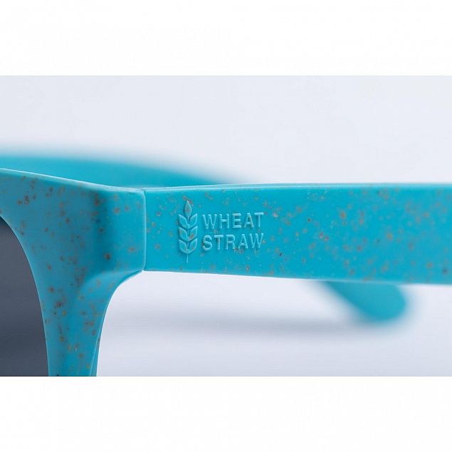 Солнцезащитные очки из пшеничной соломы,синий с логотипом в Москве заказать по выгодной цене в кибермаркете AvroraStore