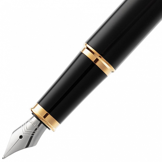 Ручка перьевая Parker IM Black GT с логотипом в Москве заказать по выгодной цене в кибермаркете AvroraStore