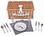 Плетеная корзина для пикника KINGS PARK, коричневая с логотипом в Москве заказать по выгодной цене в кибермаркете AvroraStore
