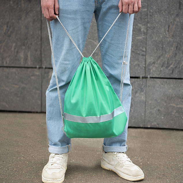 Рюкзак мешок RAY со светоотражающей полосой с логотипом в Москве заказать по выгодной цене в кибермаркете AvroraStore