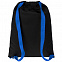 Рюкзак Nock, черный с синей стропой с логотипом в Москве заказать по выгодной цене в кибермаркете AvroraStore