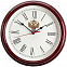 Часы настенные Flat Circle, бордовые с логотипом в Москве заказать по выгодной цене в кибермаркете AvroraStore