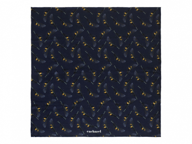 Шелковый платок Victoire Navy с логотипом  заказать по выгодной цене в кибермаркете AvroraStore