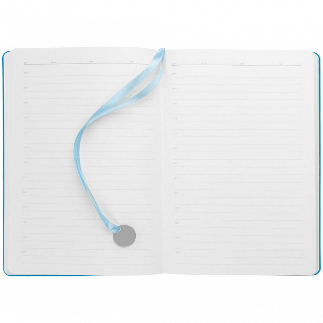 Ежедневник Lafite, недатированный, голубой с логотипом  заказать по выгодной цене в кибермаркете AvroraStore