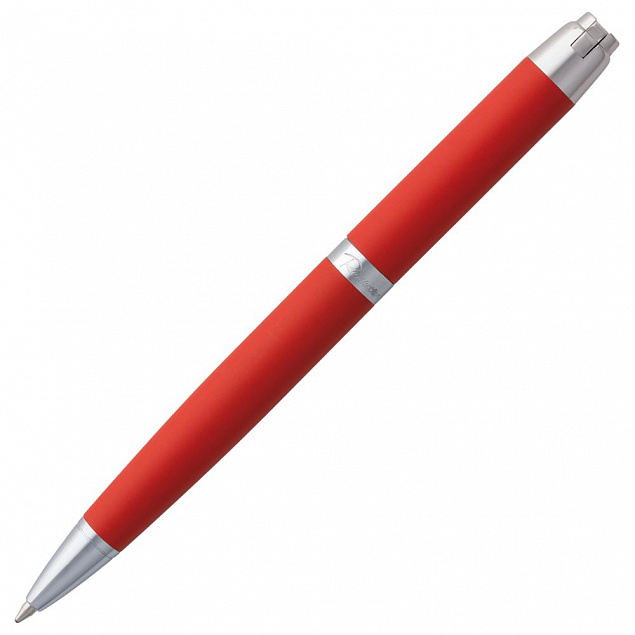 Ручка шариковая Razzo Chrome, красная с логотипом в Москве заказать по выгодной цене в кибермаркете AvroraStore