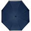 Зонт-трость Fiber Move AC, темно-синий с серым с логотипом в Москве заказать по выгодной цене в кибермаркете AvroraStore