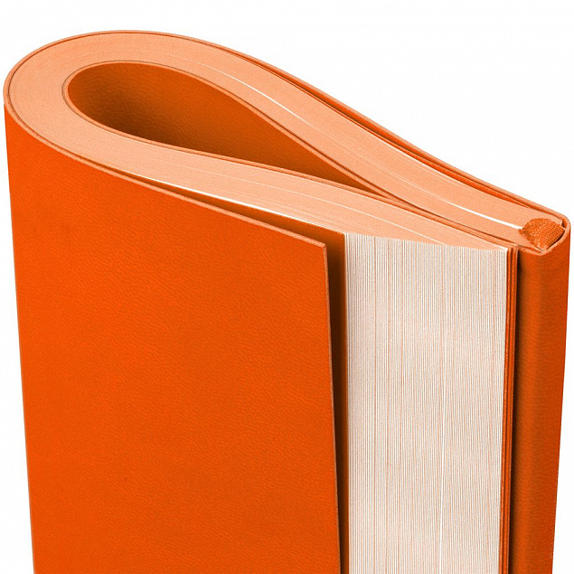 Ежедневник Flat Maxi, недатированный, оранжевый с логотипом в Москве заказать по выгодной цене в кибермаркете AvroraStore