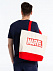 Холщовая сумка Marvel, красная с логотипом в Москве заказать по выгодной цене в кибермаркете AvroraStore