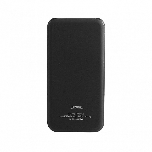 Внешний аккумулятор, Grand PB, 10000 mAh, черный, подарочная упаковка с блистером с логотипом в Москве заказать по выгодной цене в кибермаркете AvroraStore