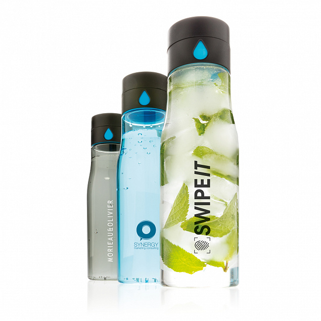 Бутылка для воды Aqua из материала Tritan, прозрачная с логотипом в Москве заказать по выгодной цене в кибермаркете AvroraStore