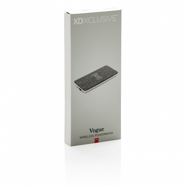 Беспроводной внешний аккумулятор Vogue, 5W, черный с логотипом в Москве заказать по выгодной цене в кибермаркете AvroraStore