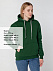 Толстовка с капюшоном Unit Kirenga Heavy, темно-зеленая с логотипом  заказать по выгодной цене в кибермаркете AvroraStore