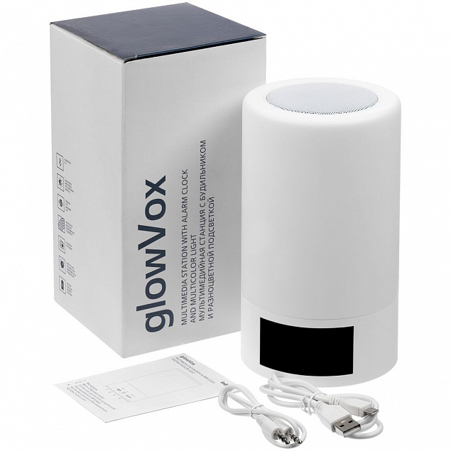 Мультимедийная станция glowVox, белая с логотипом в Москве заказать по выгодной цене в кибермаркете AvroraStore