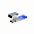 Флешка "Moon" 16 Гб c подсветкой - Синий HH с логотипом в Москве заказать по выгодной цене в кибермаркете AvroraStore