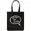 Холщовая сумка «Есть что пить», черная с логотипом в Москве заказать по выгодной цене в кибермаркете AvroraStore