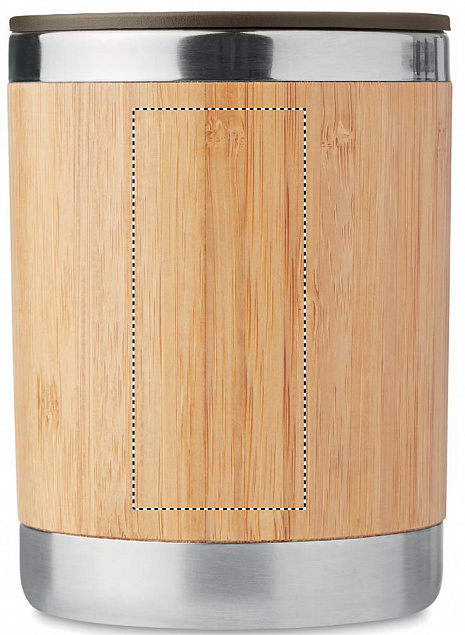 Термостакан из бамбука с логотипом  заказать по выгодной цене в кибермаркете AvroraStore