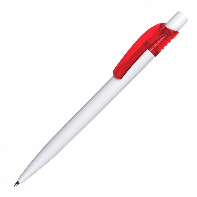 Шариковая ручка Easy, красная/белая с логотипом в Москве заказать по выгодной цене в кибермаркете AvroraStore