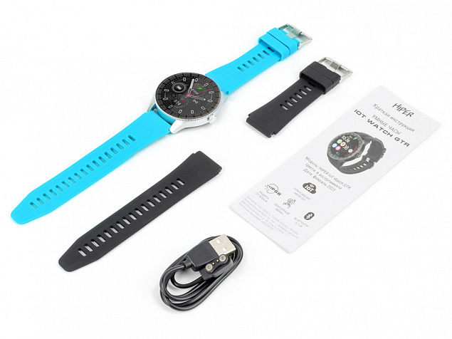 Умные часы «IoT Watch GTR», 2 ремешка в комплекте с логотипом в Москве заказать по выгодной цене в кибермаркете AvroraStore