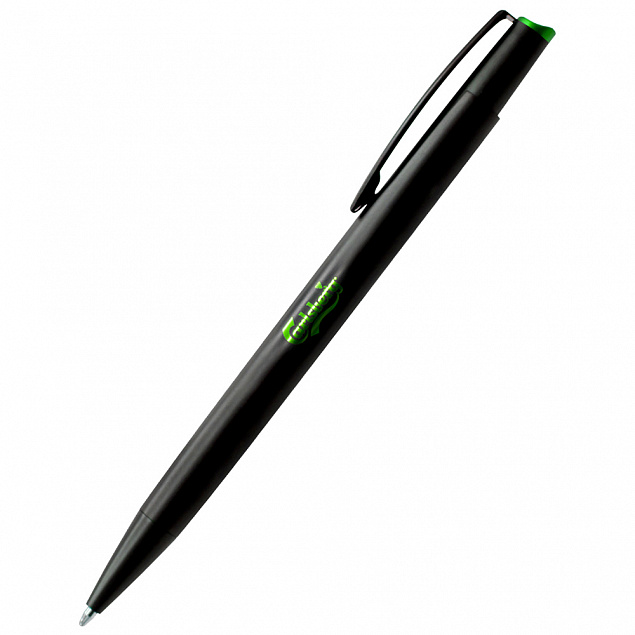 Ручка металлическая Grave шариковая - Зеленый FF с логотипом в Москве заказать по выгодной цене в кибермаркете AvroraStore