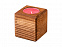 Свеча в декоративном подсвечнике «Вишня» с логотипом  заказать по выгодной цене в кибермаркете AvroraStore