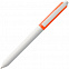 Ручка шариковая Hint Special, белая с оранжевым с логотипом в Москве заказать по выгодной цене в кибермаркете AvroraStore
