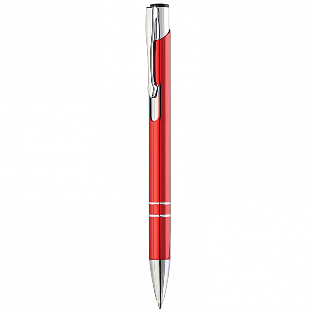 Ручка шариковая "Voyage", красная с логотипом в Москве заказать по выгодной цене в кибермаркете AvroraStore