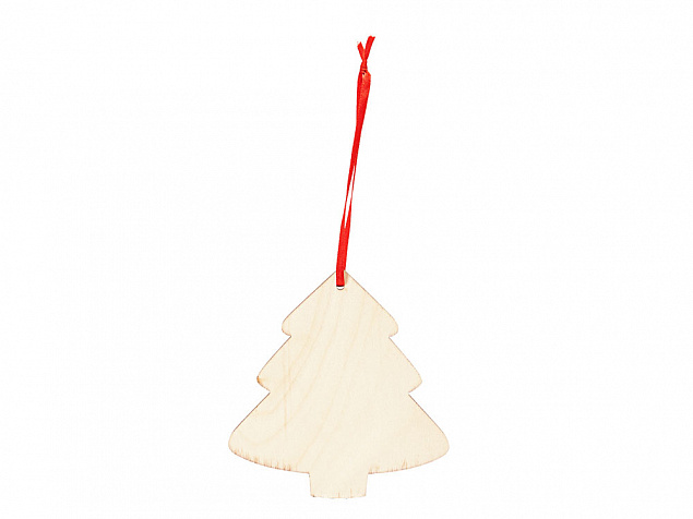 Деревянное новогоднее украшение JINGLE, елка с логотипом в Москве заказать по выгодной цене в кибермаркете AvroraStore