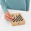 Винный набор BAMBOO CHESS с шахматной игрой, коричневый с логотипом в Москве заказать по выгодной цене в кибермаркете AvroraStore