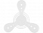 Летающий диск Фрисби, белый с логотипом в Москве заказать по выгодной цене в кибермаркете AvroraStore