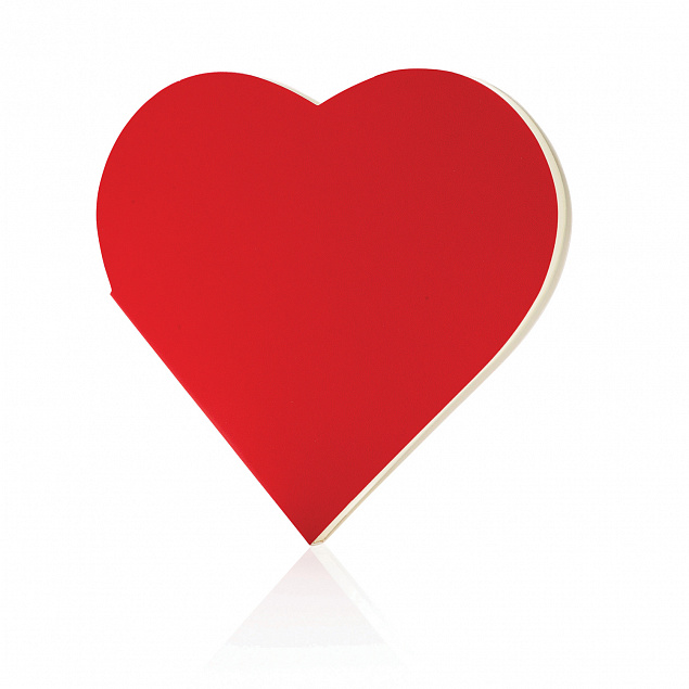 Блокнот в форме сердца с логотипом в Москве заказать по выгодной цене в кибермаркете AvroraStore