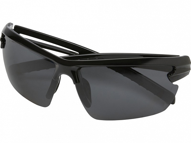 Поляризованные спортивные солнцезащитные очки Mönch в оправе из переработанного PET-пластика, черный с логотипом  заказать по выгодной цене в кибермаркете AvroraStore