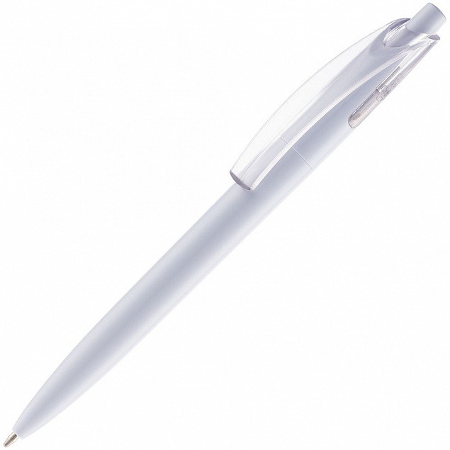 Ручка шариковая Bento, белая с логотипом в Москве заказать по выгодной цене в кибермаркете AvroraStore